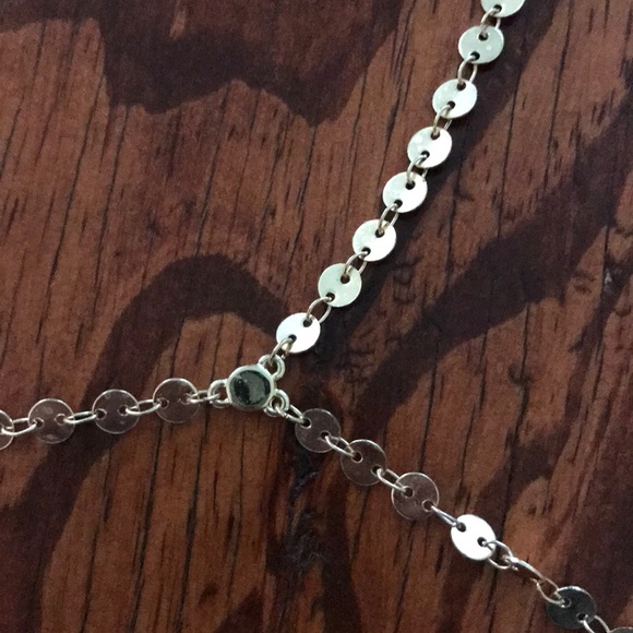 Gold dangle necklace - Picture 7 of 8